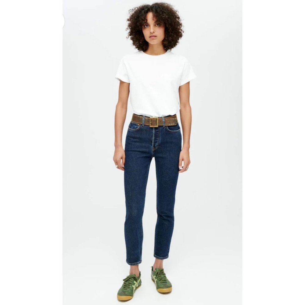 RE/DONE $275 90's High Rise Ankle Crop NEW WITH TAGS